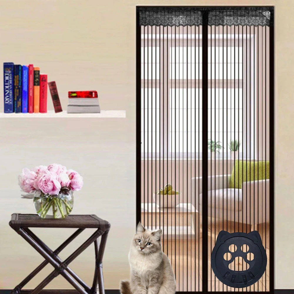 Pet Screen Door for Sliding Doors Magnetic Flap Screen Door for Cats Puppy Control in out