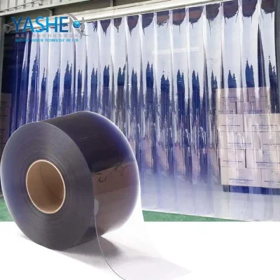 Rotoli in PVC trasparente a coste Congelatore a cortine Super trasparente morbido Tendina in plastica