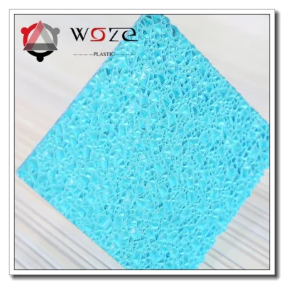  Materiali da costruzione Prezzo porta bagno PC fogli in plastica goffrata