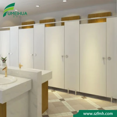  Divisorio per WC in laminato compatto fenolico solido bianco