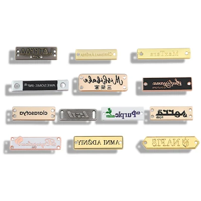  Produttore Commercio all&prime;ingrosso professionale etichetta metallica personalizzata etichetta Accessori per indumenti