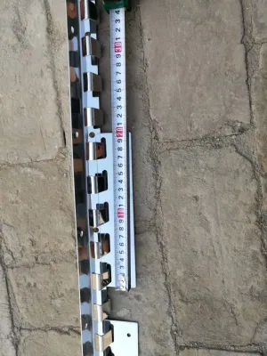  Staffa in acciaio inox per cortina in striscia di PVC