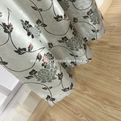 100% poliestere oscuramento tessuto tenda oscuramento all&prime;ingrosso finestra ombreggiatura Jacquard Tenda