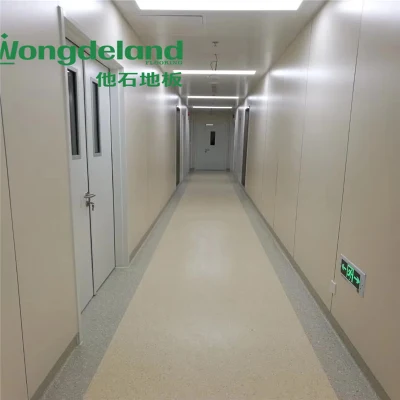 Piano in vinile per pavimenti in legno per pavimenti in PVC resistente all&prime;usura Roll per spazio pubblico