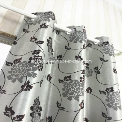 100% poliestere oscuramento tessuto tenda oscuramento all&prime;ingrosso finestra ombreggiatura Jacquard Tenda