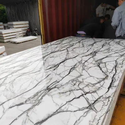  Rivestimento UV impermeabile da 3 mm pannello parete in marmo in PVC per Decorazione della parete