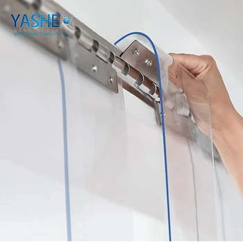 Rotoli in PVC trasparente a coste Congelatore a cortine Super trasparente morbido Tendina in plastica