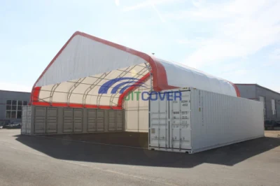 Contenitore per spedizione tetto in acciaio PVC tenda ad ala (JIT-5040C)