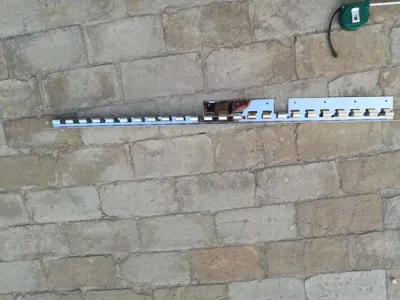  Sistema di aggancio in acciaio inox per cortina in PVC