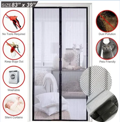  Magnetic Mosquito Net Summer Hot Selling Fly Screen Door liscio Tendina a rete