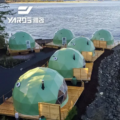  Economia geodesia Domi 6m Turismo Glamping Tent Hotel di lusso per Resort Camping
