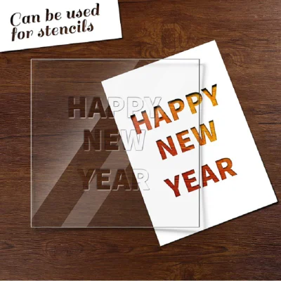 20 Pack 12 X 12 X. 02 pollici plastica trasparente Craft foglio PETG/APET sottile foglio di plastica trasparente flessibile foglio di plastica trasparente per i progetti fai-da-te artigianali documento