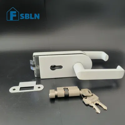  Serratura in alluminio con chiusura a chiave per porte in lega di zinco Hardware di blocco maniglia
