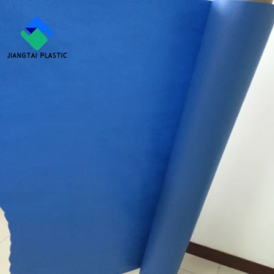 Fabbrica Jiangtai fabbricazione vari 20-60 phr 0.45m-2.00m larghezza resistente all&prime;umidità Pellicola in PVC trasparente colorata