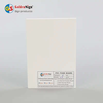  Alta densità 3mm 5mm 10mm utilizzato per la schiuma di PVC per mobili Foglio di bordo