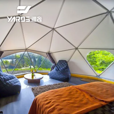 Economia geodesia Domi 6m Turismo Glamping Tent Hotel di lusso per Resort Camping