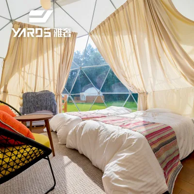 Economia geodesia Domi 6m Turismo Glamping Tent Hotel di lusso per Resort Camping