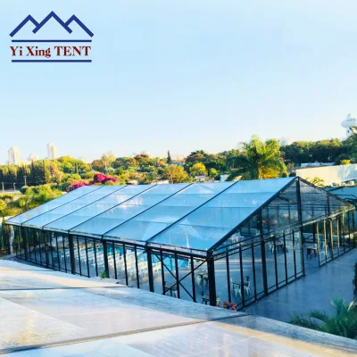  Esterno Marquee PVC Wedding parete di vetro trasparente Tende Party e. Tenda evento per vendite