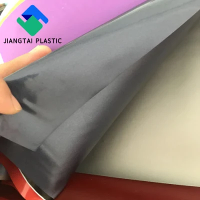 Fabbrica Jiangtai fabbricazione vari 20-60 phr 0.45m-2.00m larghezza resistente all&prime;umidità Pellicola in PVC trasparente colorata