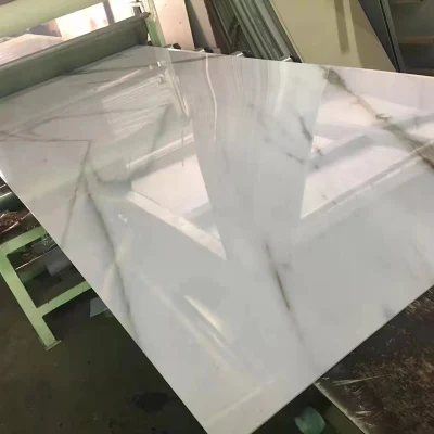  Nuovo disegno UV PVC plastica Faux marmo laminato per Pareti interne