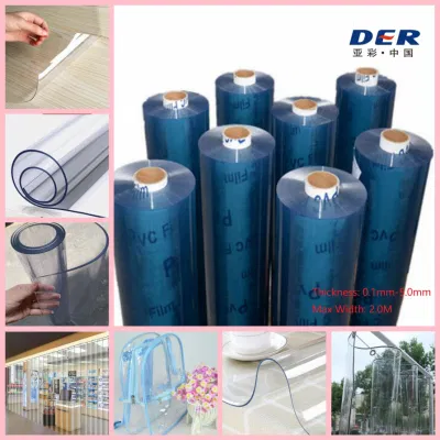  Stampa Ransparent PVC super trasparente impermeabile anti-muffa tessuto anti-UV resistente agli strappi Resistente all&prime;olio