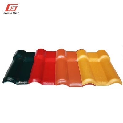 Lamina Teja Colonial termoplastico PVC antiurto Tiles corrugati 4 Strato ASA PVC sintetico resina spagnola tetto