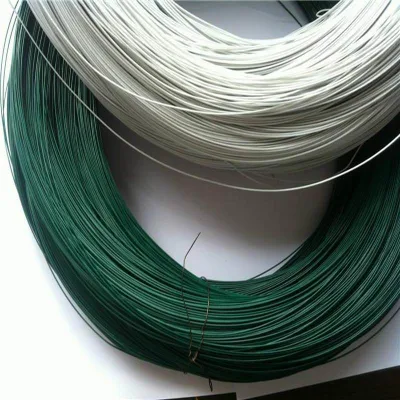 Filo rivestito in PVC verde/filo di ferro rivestito in PVC/filo di acciaio rivestito in PVC