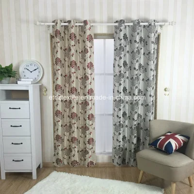 100% poliestere oscuramento tessuto tenda oscuramento all&prime;ingrosso finestra ombreggiatura Jacquard Tenda