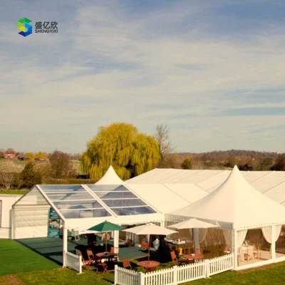  Luxury Clear Top 500 persone Outdoor PVC Wedding Party Marquee Tenda evento