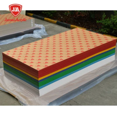  Jumei Factory Direct Selling 2mm3mm5mm10mm trasparente e colorato scheda PMMA Perspex fogli in plastica pressofusa acrilici per pubblicità, segnaletica, barriera acrilica
