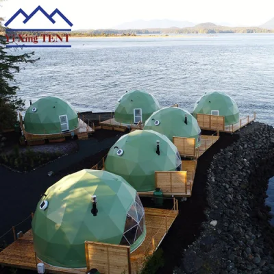  6m diametro Campeggio Famiglia 2 persone Resort Geodesic Lusso Tenda Resort Dome in vendita
