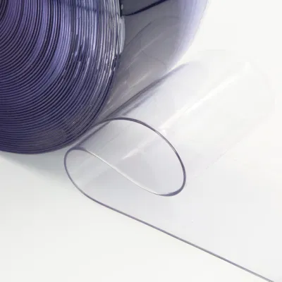 Barriera in PVC trasparente per strip di congelatori flessibili