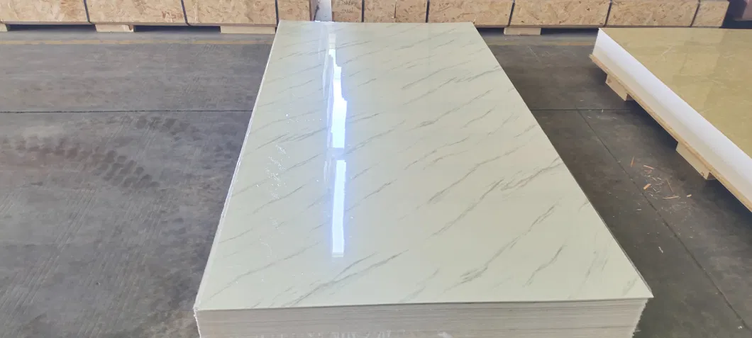 Customizable UV Coated PVC Plastic Faux Marble Stone Spc Laminate Sheet