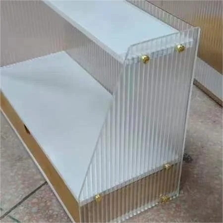 Transparent Wide Stripe Shape acrylic Sheet