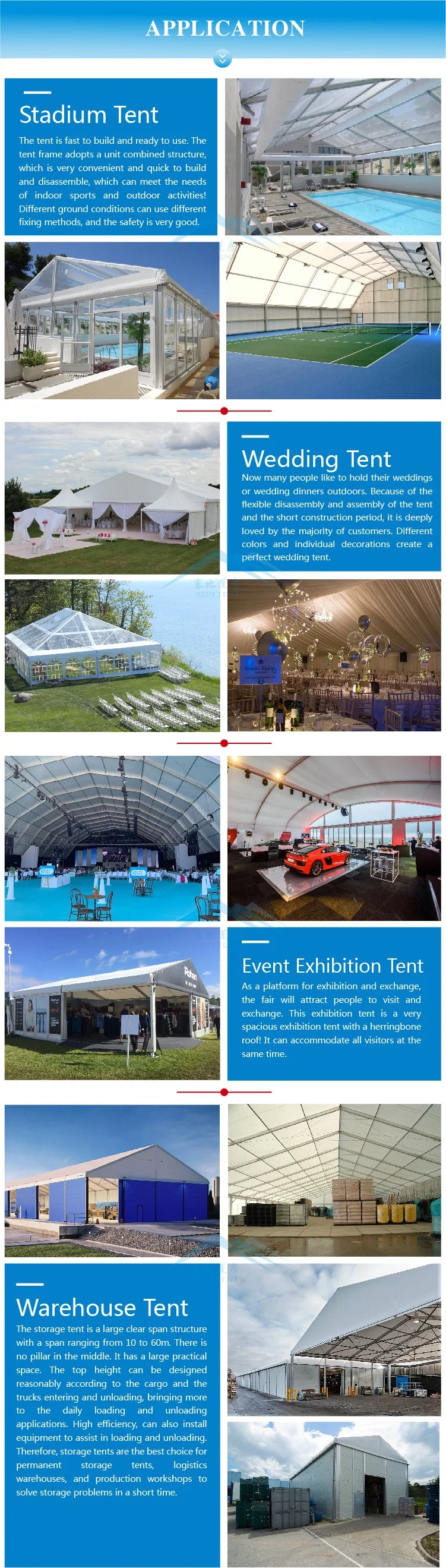 Wholesale Aluminum PVC Party Marquee Tents 4X4m 5X5m 6X6m Pagoda Tent for Events Restaurant