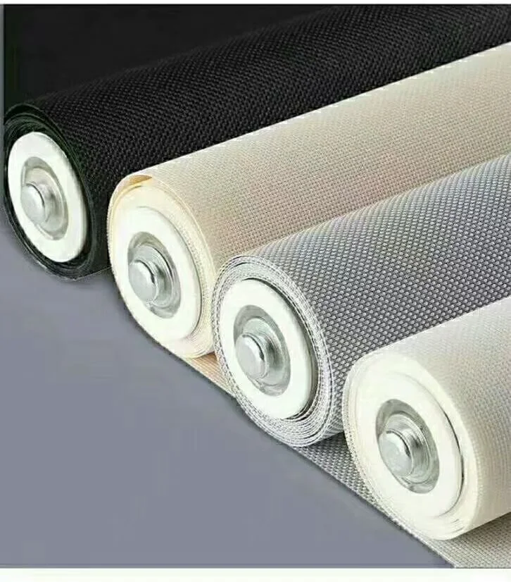 High Quality Waterproof External PVC Coated Polyester Sunscreen Window Blind Shades, Fire Retardant 3%-5% Openness Solar Roller Blinds Shades