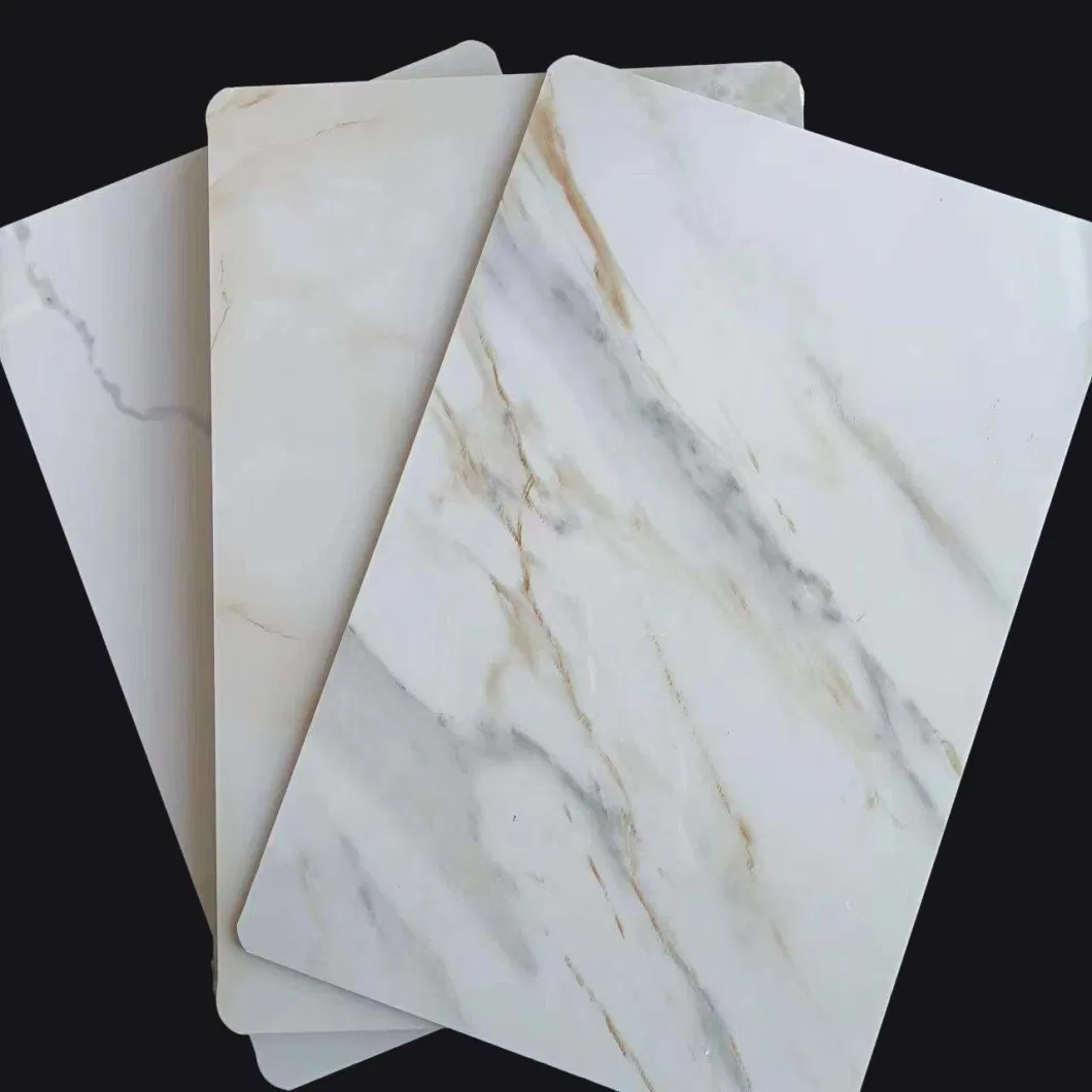 High Glossy 2mm /3mm UV PVC Wall Panel PVC Marble Sheet