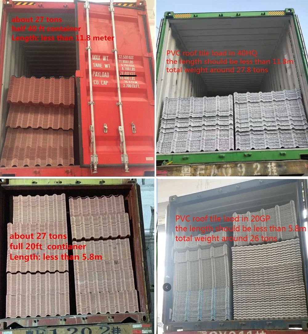 Thermoforming PVC Corrugated Plastic Roofing Sheets for Shed