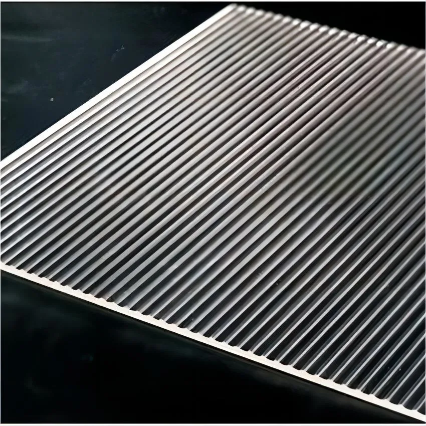 Transparent Wide Stripe Shape acrylic Sheet