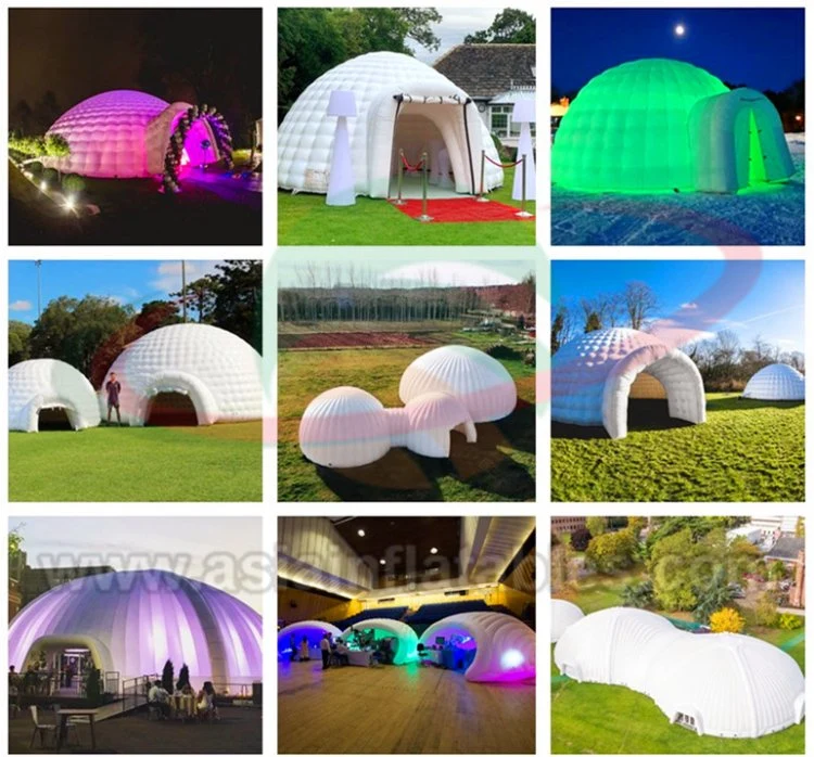 Portable Outdoor Inflatable Bubble Tent Custom Giant Transparent Lawn Tent