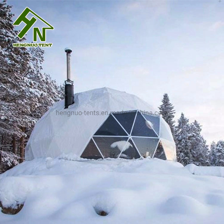 China Manufacturer Luxury Camping Geodesic Dome Glamping Tent