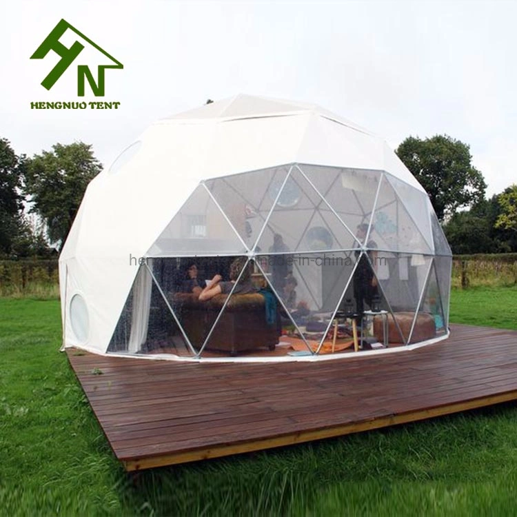 China Manufacturer Luxury Camping Geodesic Dome Glamping Tent