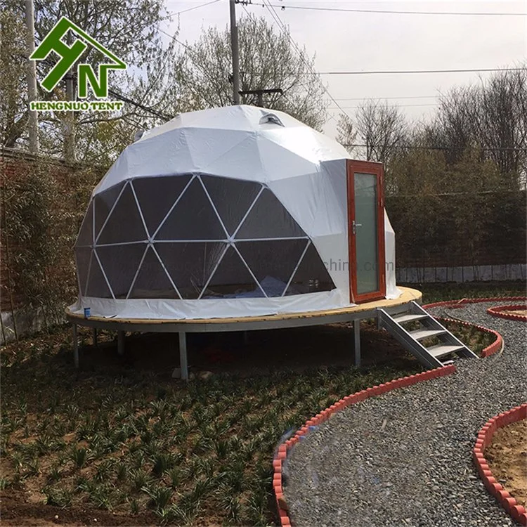 China Manufacturer Luxury Camping Geodesic Dome Glamping Tent