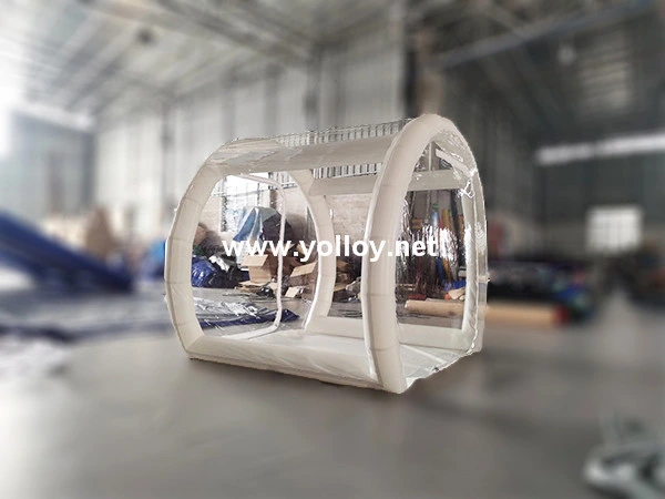 Mini Outdoor Portable Inflatable Clear Cube Tent for Camping Training