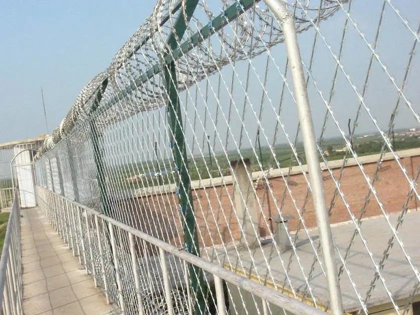 75 X 150mm Hole Size Welded Razor Barbed Wire Galvanized Razor Wire Mesh Fence Panels