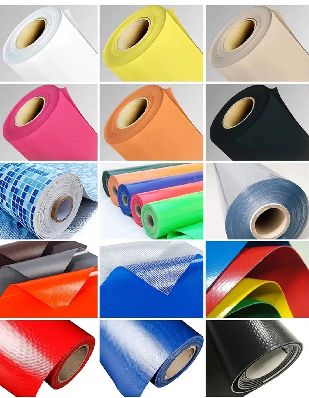 1000d PVC Coated Polyester Fabric Vinyl Tarp Heavy Duty PVC Coated Tarpaulin Material