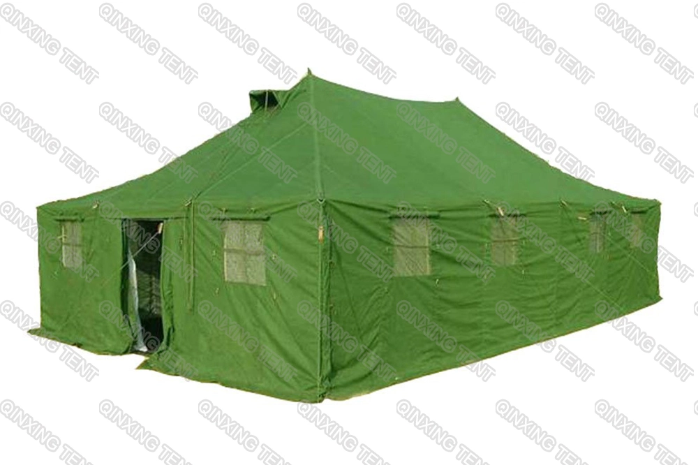 5m X 10m Africa Army Style Tent Waterproof Fireproof Durable Canvas Tent