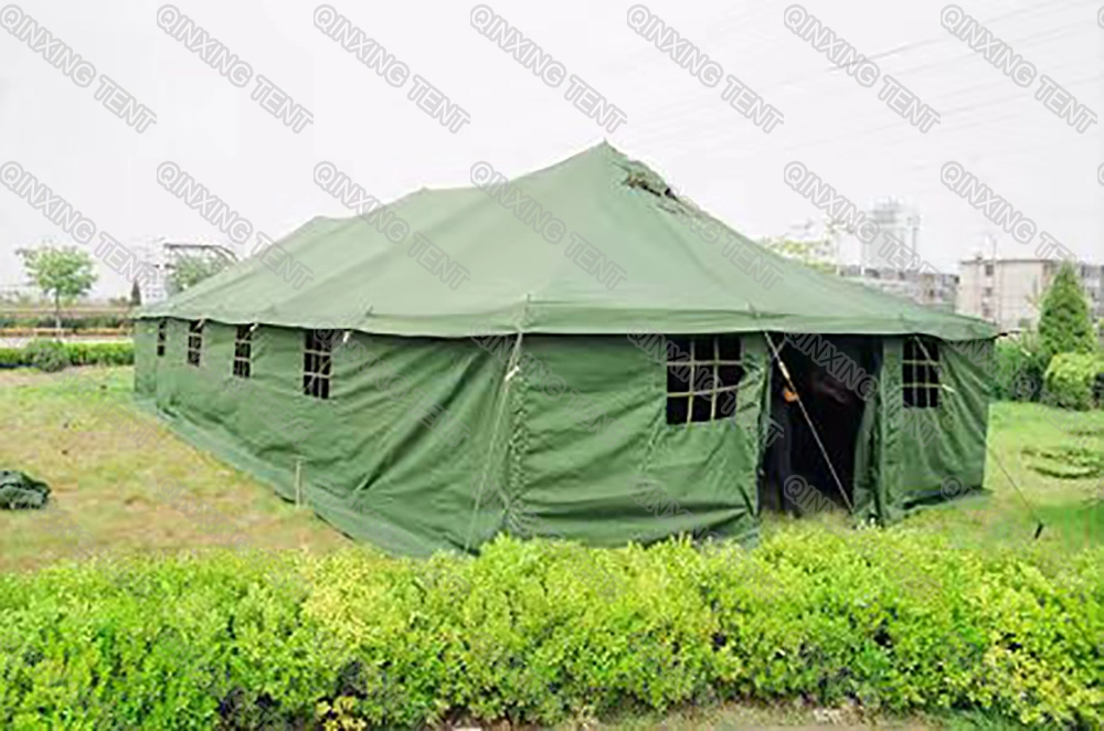 5m X 10m Africa Army Style Tent Waterproof Fireproof Durable Canvas Tent