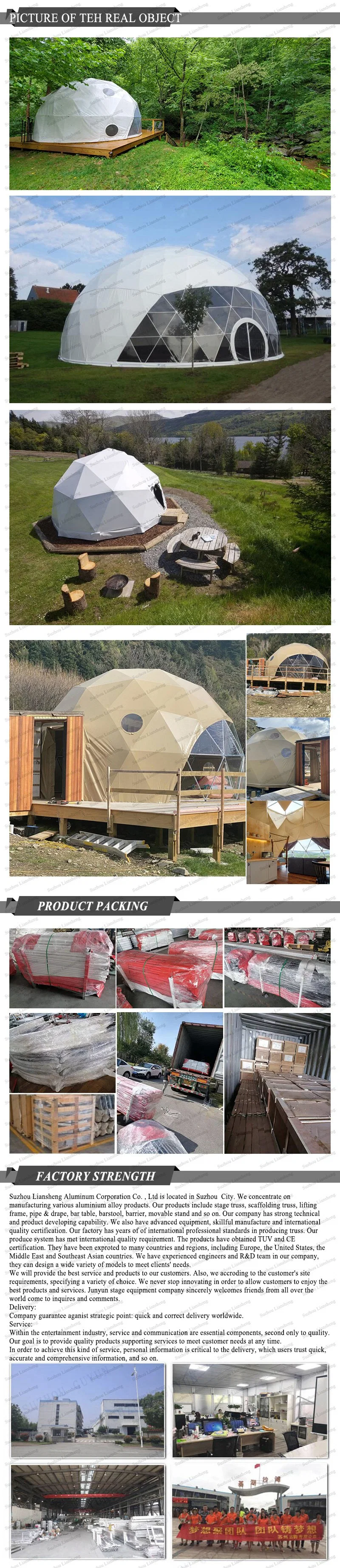 Waterproof Outdoor Camping Glamping Canvas House Dome Tent for Party