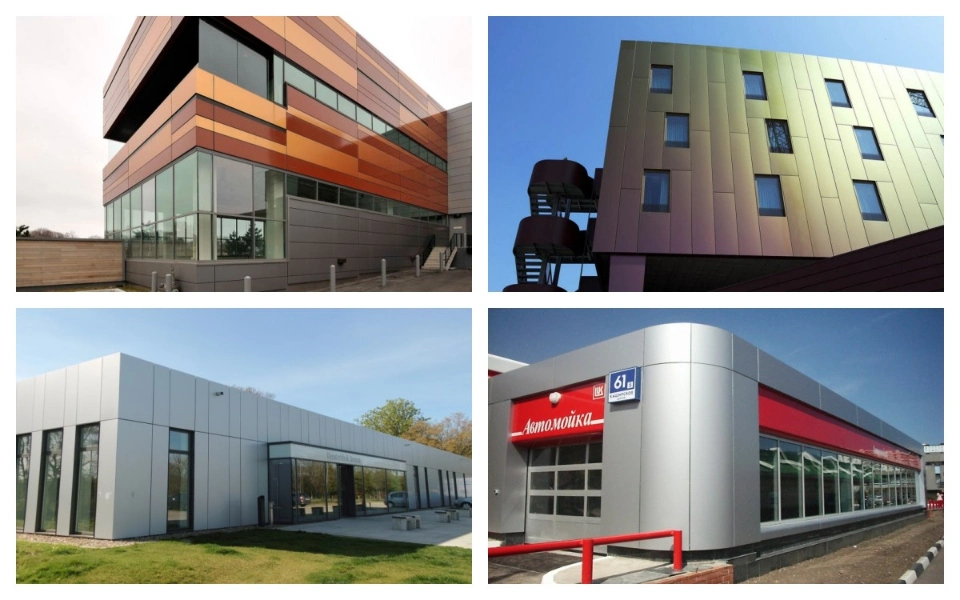 Curtain Wall Cladding Aluminum Composite Panel Material for Construction